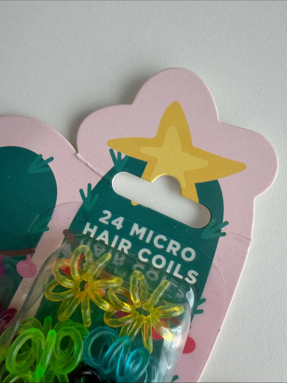 Assorted Neon Micro Hair Coils – 24-Pack - New - Christmas - Stocking - Gift